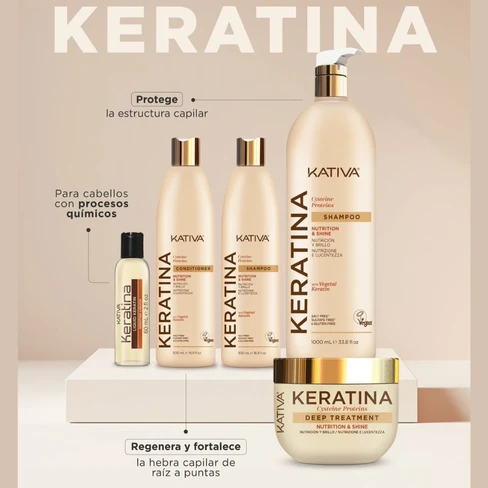 Kativa Queratina líquida Nutrición, suavidad y brillo SweetCare