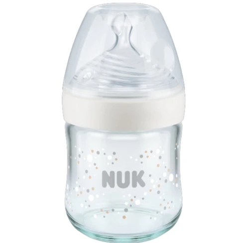 Nuk Nature Sense Glass Baby Bottle with Silicone Teat SweetCare