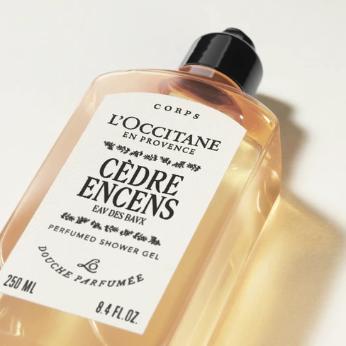 L'Occitane Cdre Encens (Eau Des Baux) Gel Douche Corps et Cheveux -  SweetCare Reunion