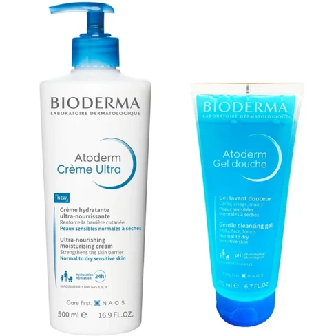 Crème Hydratante Bioderma Atoderm Pour Visage Et Corps - 500 Ml, Peaux Sensibles - Neuf