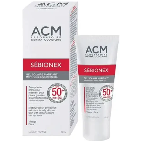 Sébionex Zmatňující gel na opalování pro mastnou pleť - ACM Laboratoire ...