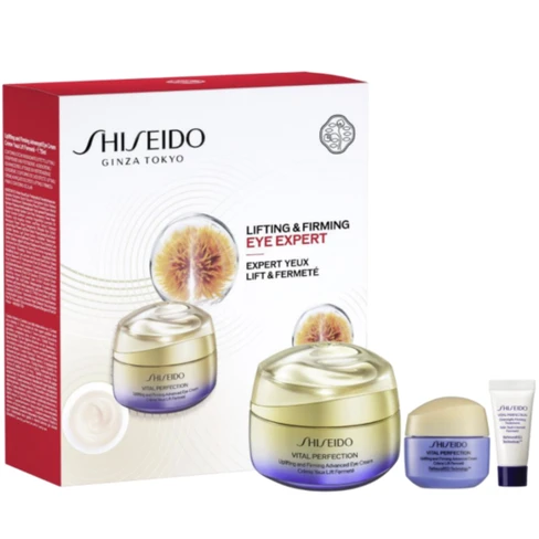 Shiseido - Vital Perfection Eyes 15mL + Vital Perfection Cream 15mL + Overnight 5mL