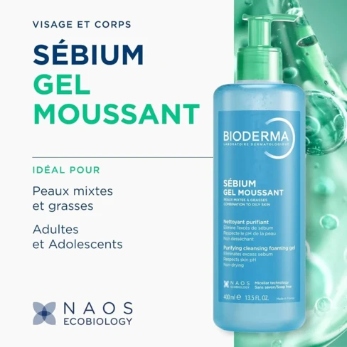 Sebium Gel Moussant Limpieza Piel Grasa Acnéica - Bioderma | Buy