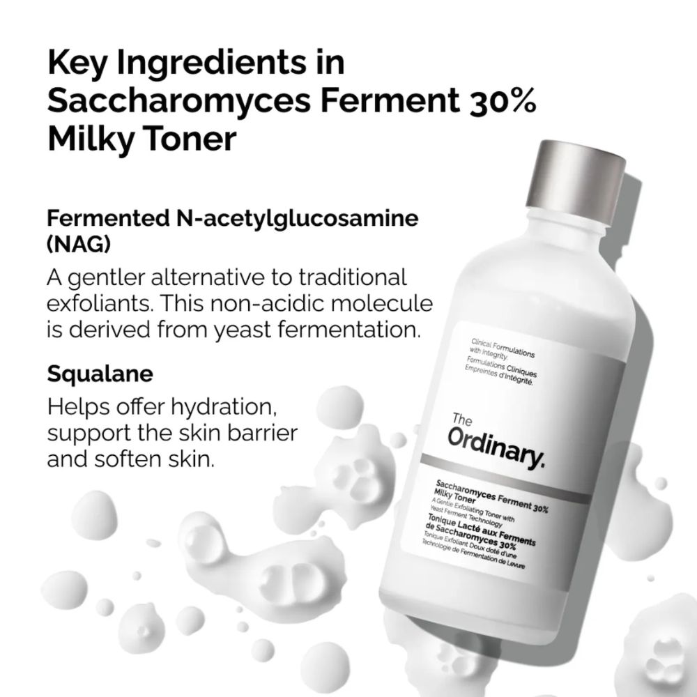 The Ordinary Tónico lácteo con 30% de fermentos de Saccharomyces