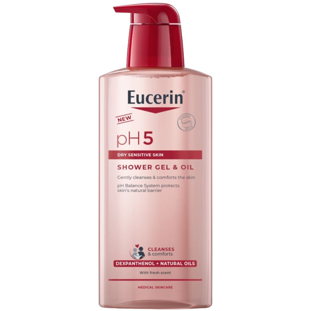 Eucerin pH5 Shower Gel and Oil for Dry Sensitive Skin 400mL