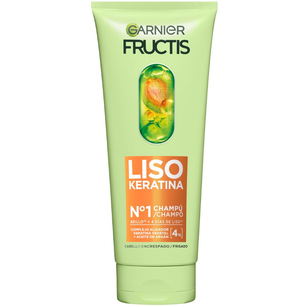 Garnier Fructis Liso Keratina Shampoo Nº1 for Frizzy Hair