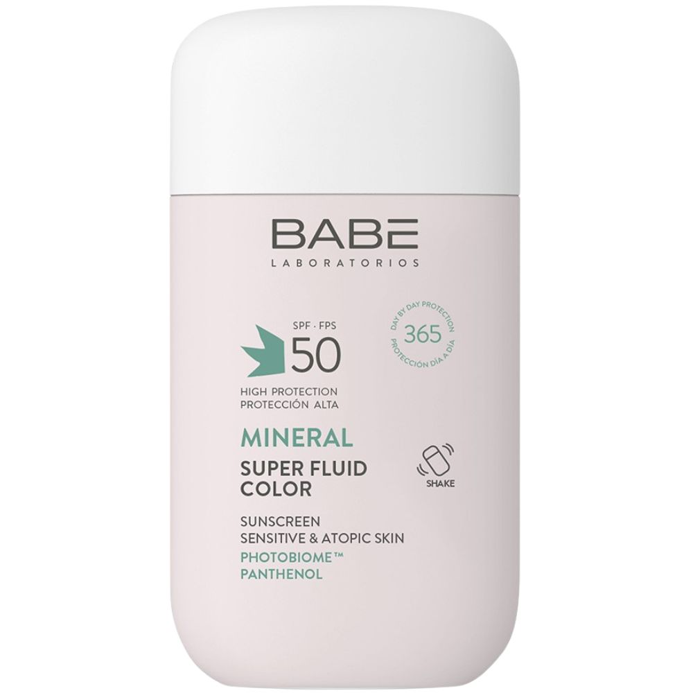 Babé Super Fluid Mineral Sunscreen SPF50 for Sensitive and Atopic Skin ...
