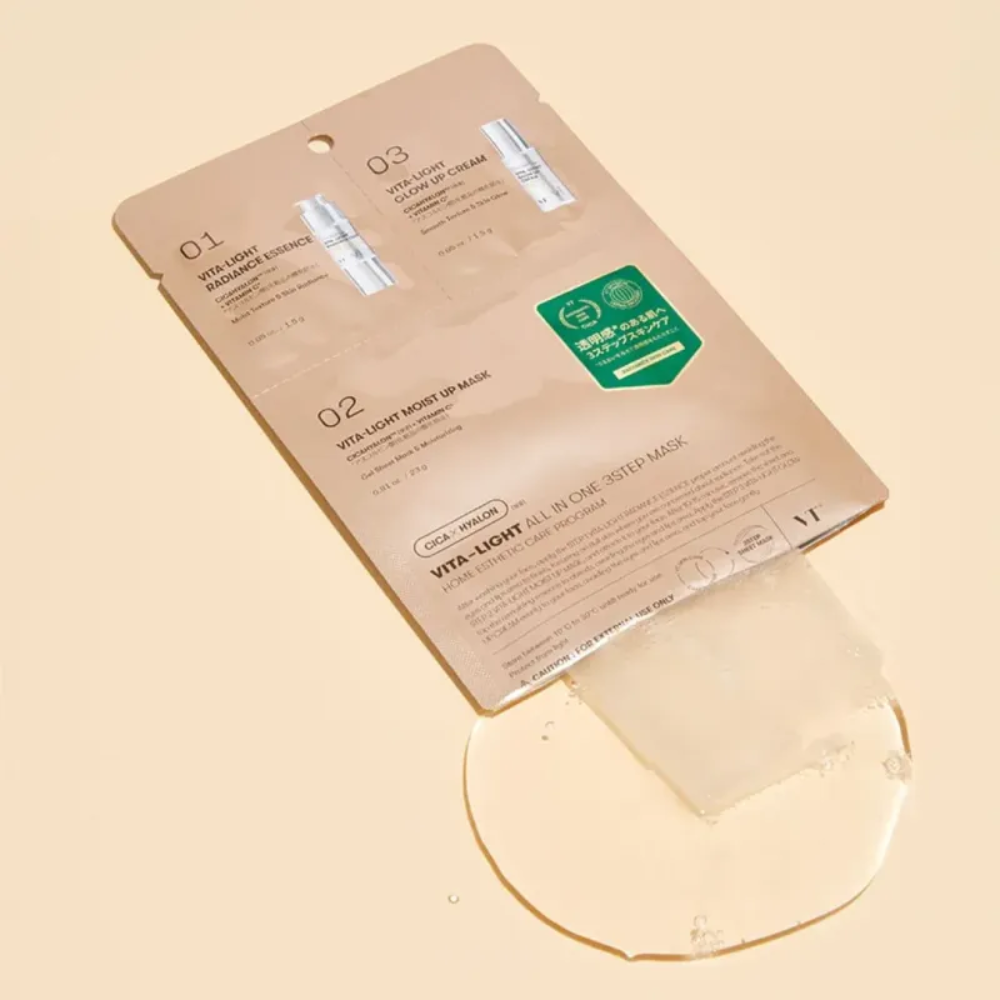 Vita-Light Todo en Uno Iluminador Facial en 3 Pasos Mask - VT