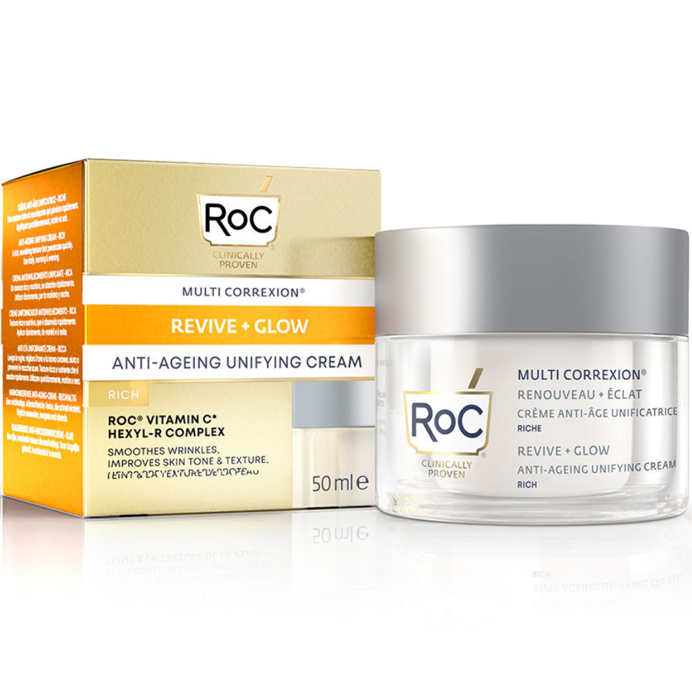 Multi Label Roc Roc Multi Correxion Revive + Glow Anti-Ageing Unifying Cream ...
