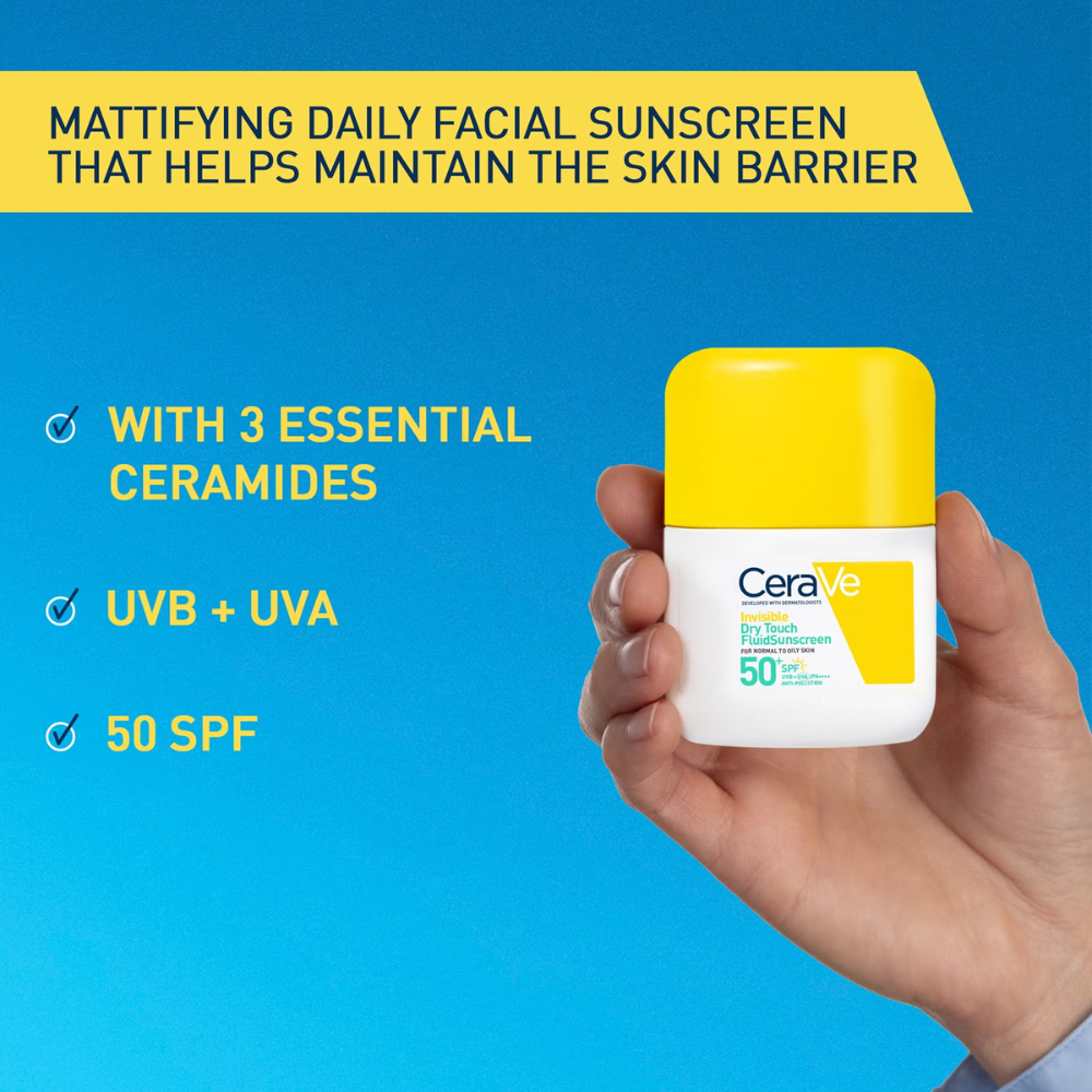 Invisible Dry Touch Fluid Sunscreen for Normal to Combination Skin ...