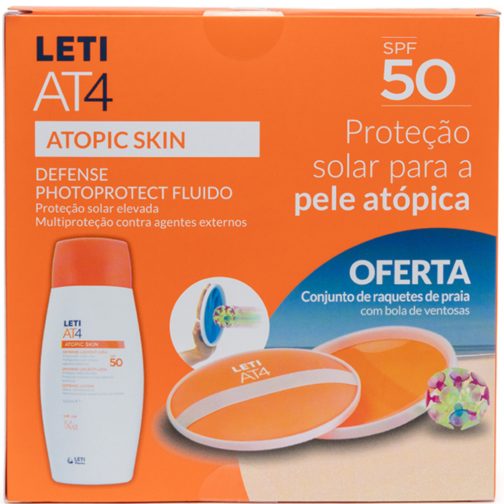 Leti at4 Atopic Skin Defense Fluid Lotion SPF50+