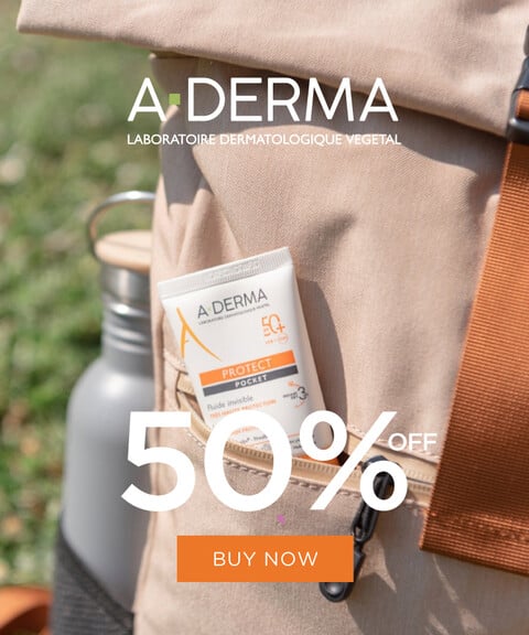 A-Derma | 50% de descuento | Protectores solares